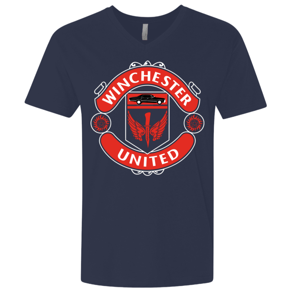 T-Shirts Midnight Navy / X-Small Winchester United Men's Premium V-Neck