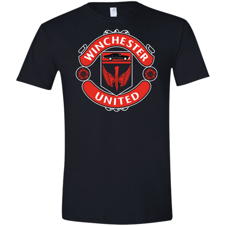 T-Shirts Black / X-Small Winchester United Men's Semi-Fitted Softstyle