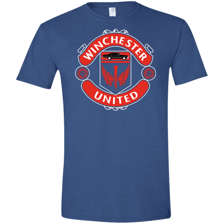 T-Shirts Heather Royal / X-Small Winchester United Men's Semi-Fitted Softstyle