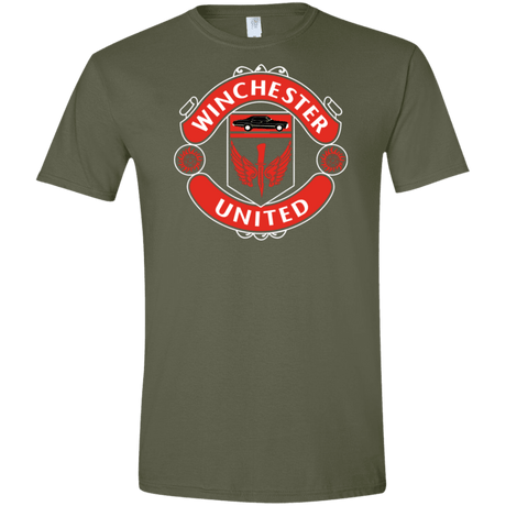 T-Shirts Military Green / S Winchester United Men's Semi-Fitted Softstyle