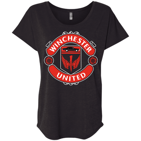 T-Shirts Vintage Black / X-Small Winchester United Triblend Dolman Sleeve