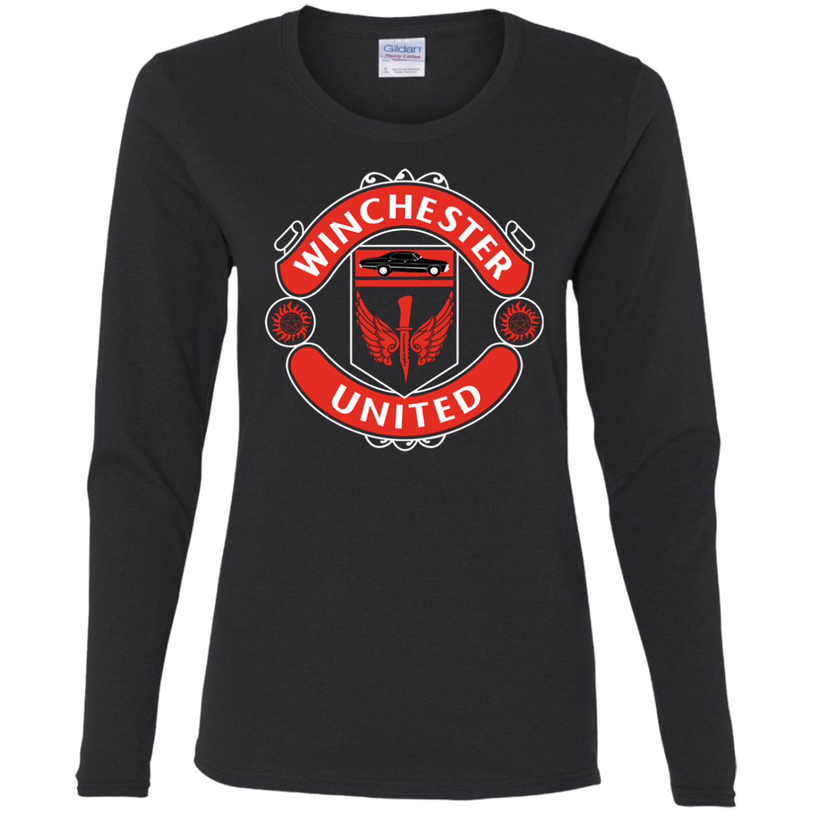 T-Shirts Black / S Winchester United Women's Long Sleeve T-Shirt
