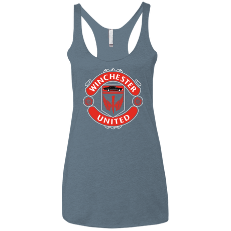 T-Shirts Indigo / X-Small Winchester United Women's Triblend Racerback Tank