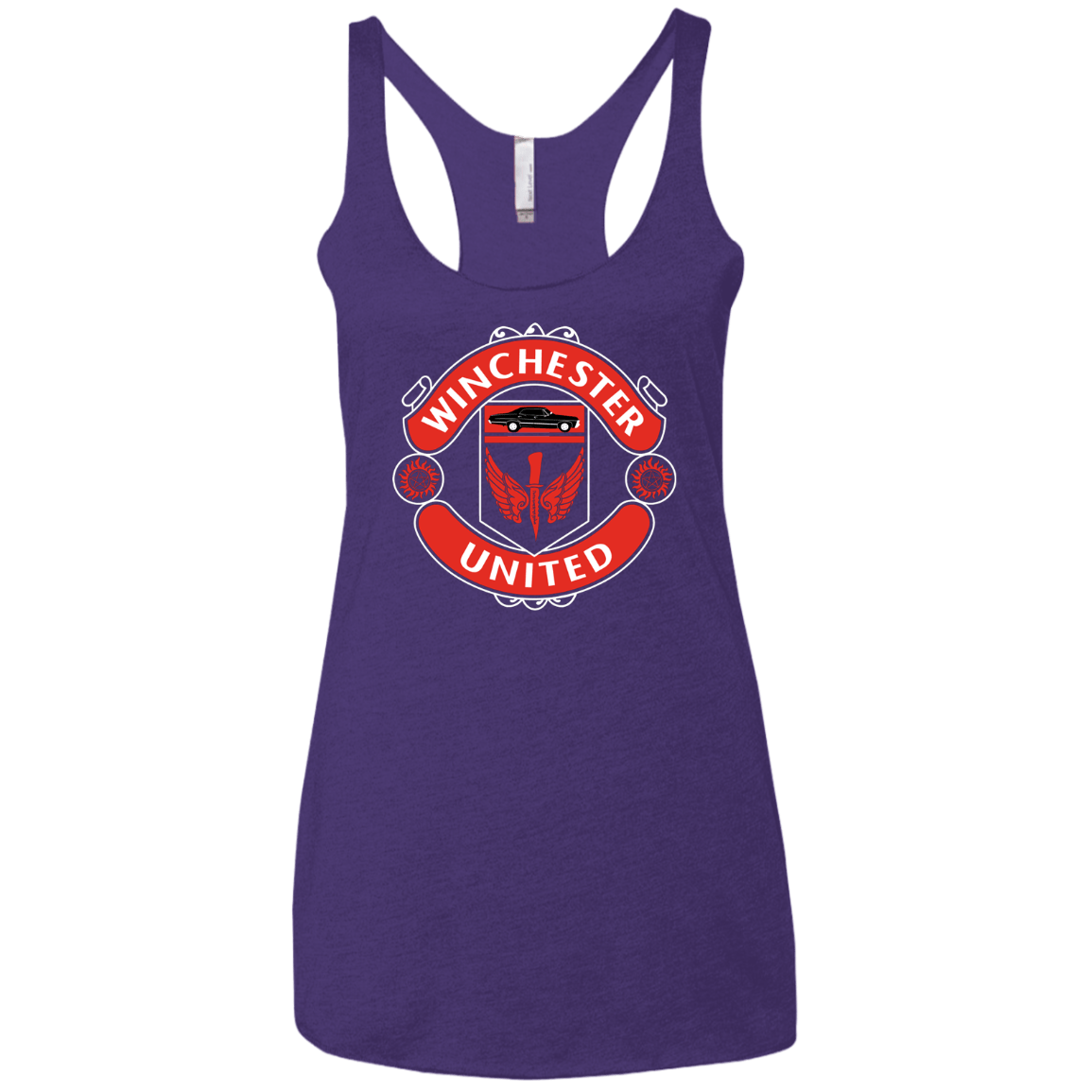 T-Shirts Purple Rush / X-Small Winchester United Women's Triblend Racerback Tank