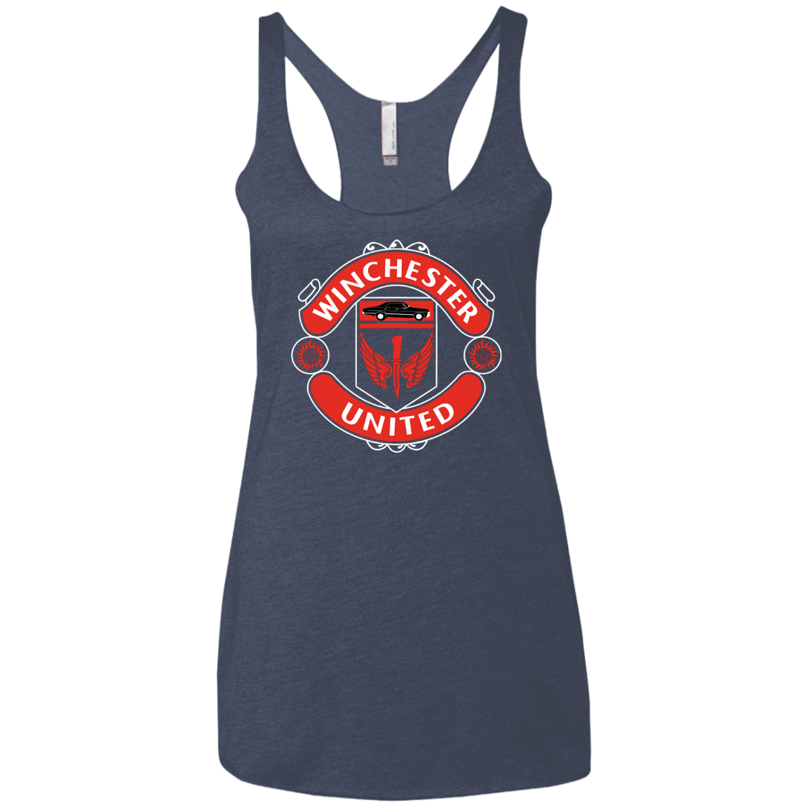 T-Shirts Vintage Navy / X-Small Winchester United Women's Triblend Racerback Tank
