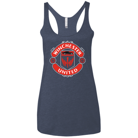 T-Shirts Vintage Navy / X-Small Winchester United Women's Triblend Racerback Tank