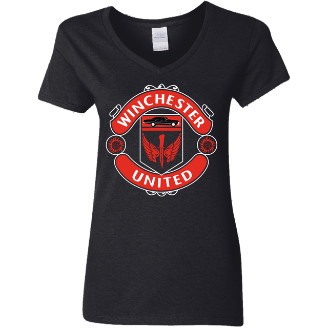 T-Shirts Black / S Winchester United Women's V-Neck T-Shirt