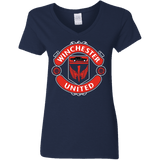 T-Shirts Navy / S Winchester United Women's V-Neck T-Shirt