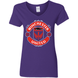 T-Shirts Purple / S Winchester United Women's V-Neck T-Shirt