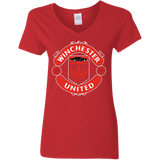 T-Shirts Red / S Winchester United Women's V-Neck T-Shirt