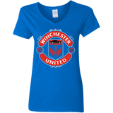 T-Shirts Royal / S Winchester United Women's V-Neck T-Shirt