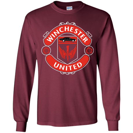 T-Shirts Maroon / YS Winchester United Youth Long Sleeve T-Shirt