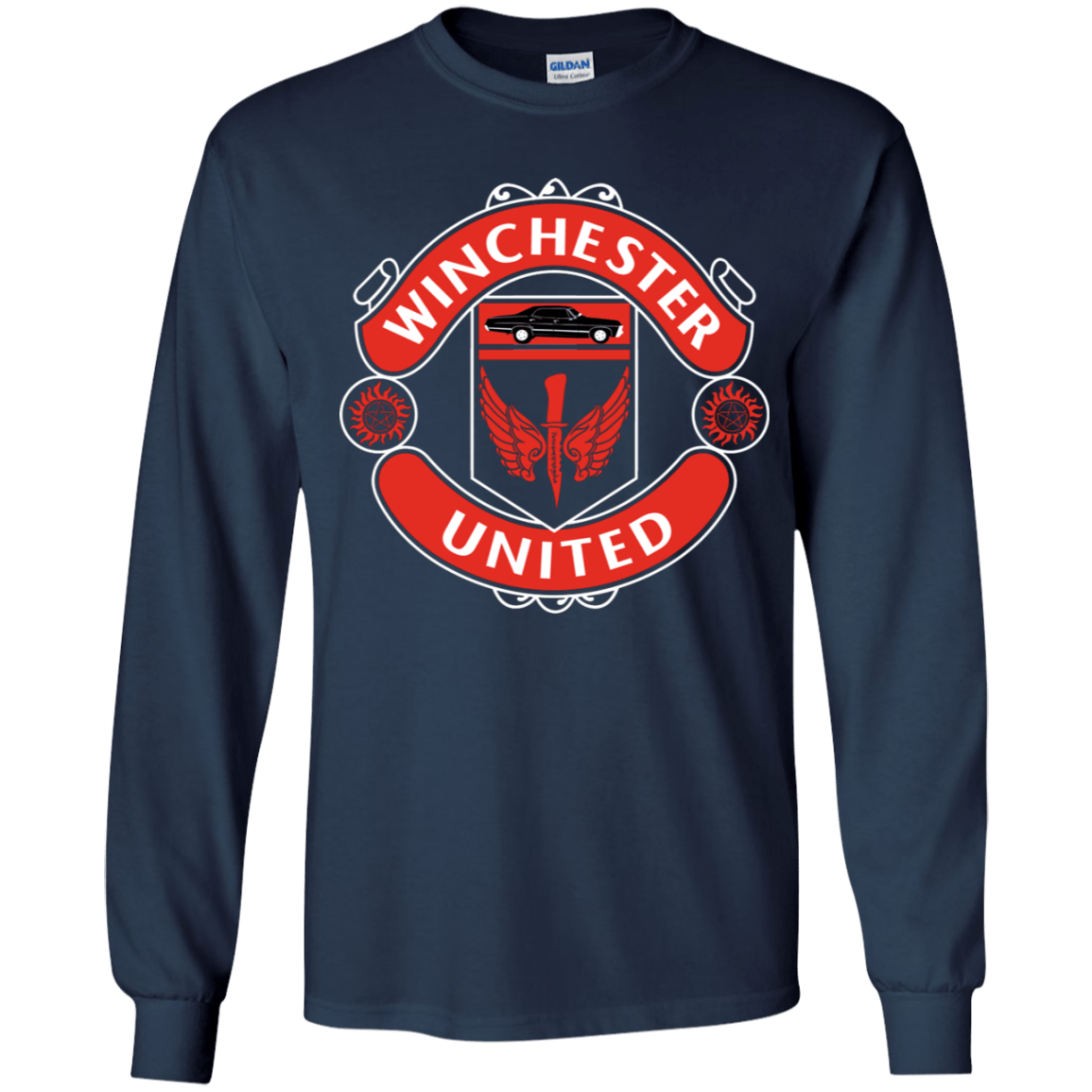 T-Shirts Navy / YS Winchester United Youth Long Sleeve T-Shirt