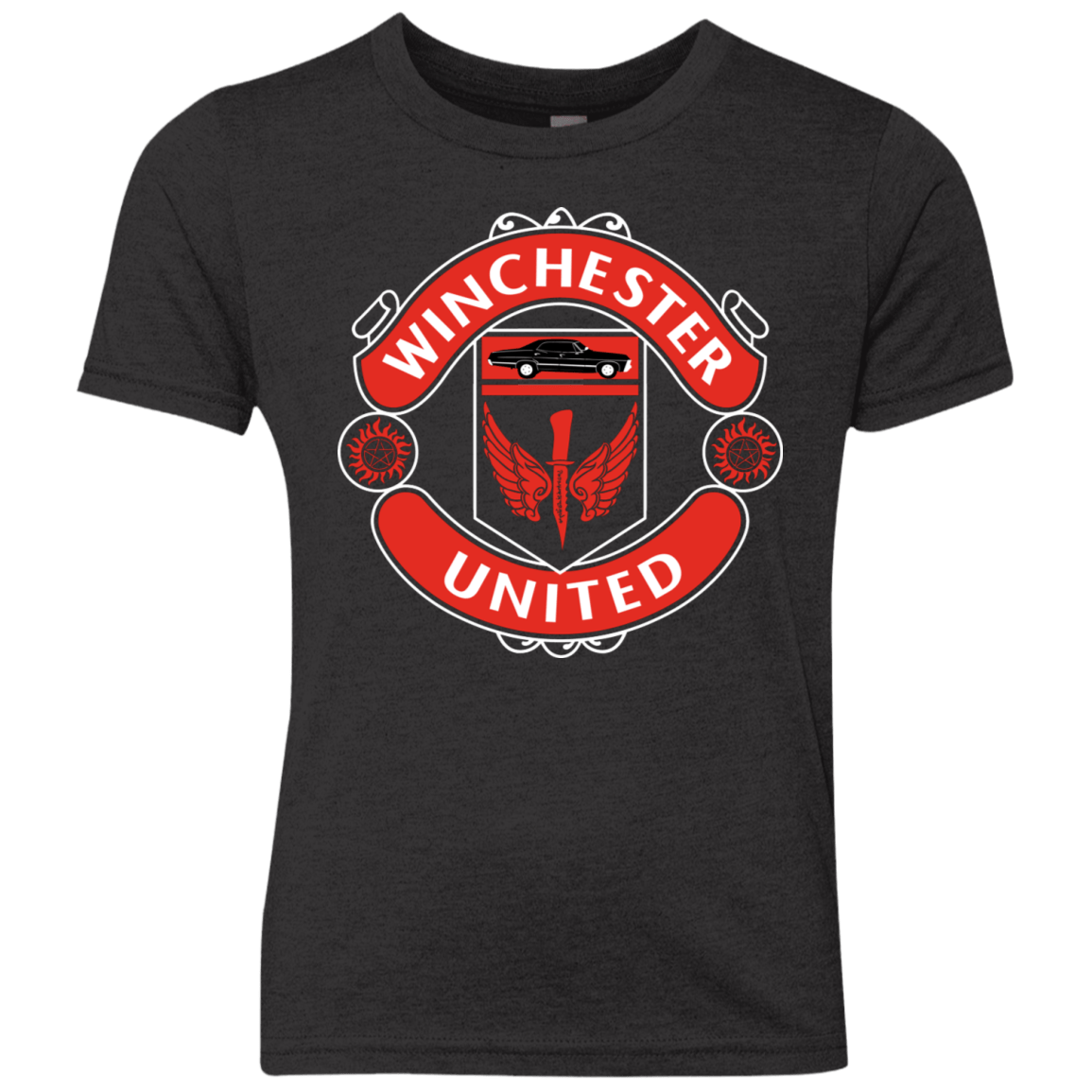T-Shirts Vintage Black / YXS Winchester United Youth Triblend T-Shirt