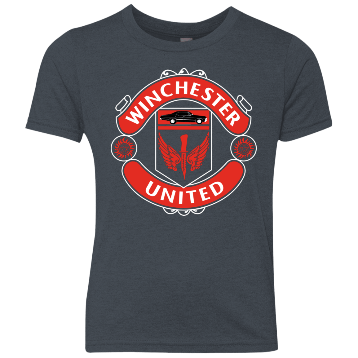 T-Shirts Vintage Navy / YXS Winchester United Youth Triblend T-Shirt