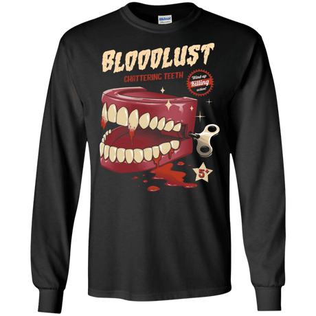 T-Shirts Black / S Wind-Up Killer Teeth Men's Long Sleeve T-Shirt