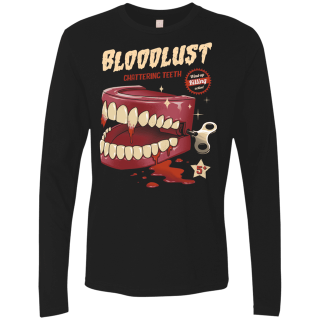 T-Shirts Black / S Wind-Up Killer Teeth Men's Premium Long Sleeve