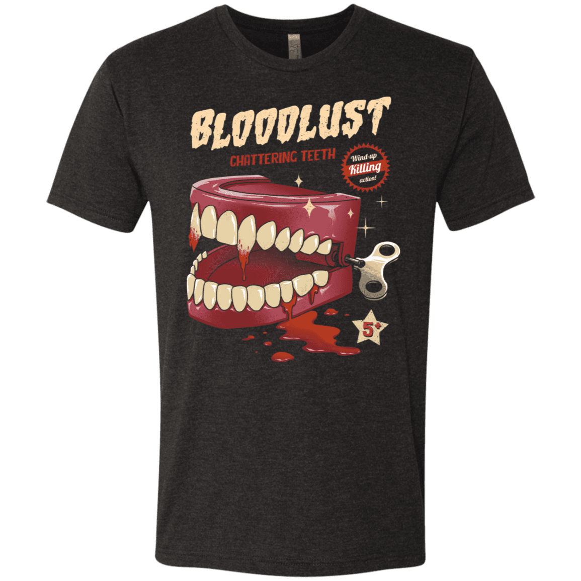 T-Shirts Vintage Black / S Wind-Up Killer Teeth Men's Triblend T-Shirt