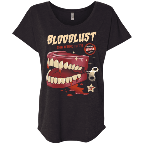 T-Shirts Vintage Black / X-Small Wind-Up Killer Teeth Triblend Dolman Sleeve