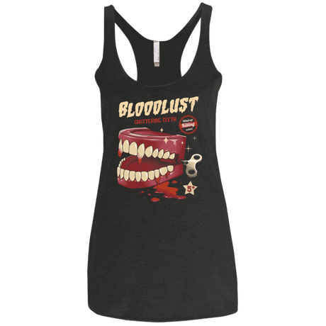 T-Shirts Vintage Black / X-Small Wind-Up Killer Teeth Women's Triblend Racerback Tank