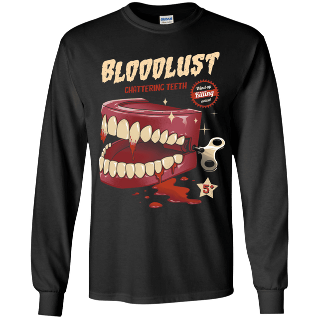 T-Shirts Black / YS Wind-Up Killer Teeth Youth Long Sleeve T-Shirt