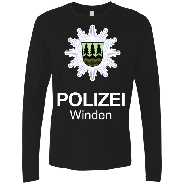 T-Shirts Black / Small Winden Polizei Men's Premium Long Sleeve