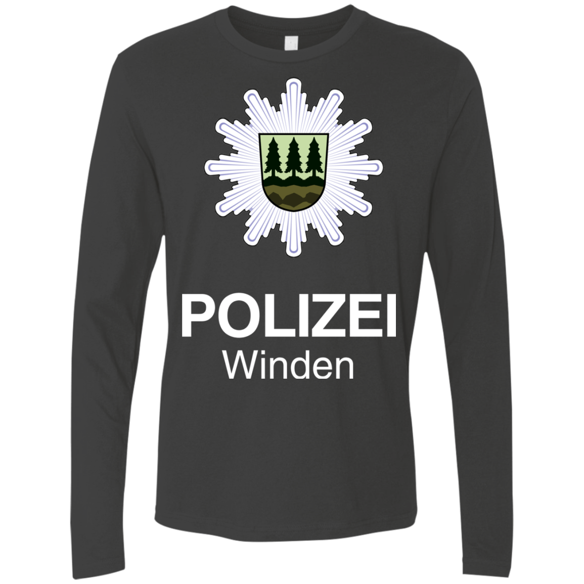 T-Shirts Heavy Metal / Small Winden Polizei Men's Premium Long Sleeve