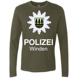 T-Shirts Military Green / Small Winden Polizei Men's Premium Long Sleeve