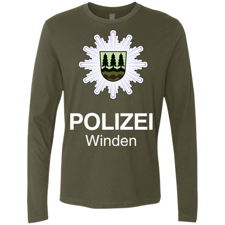 T-Shirts Military Green / Small Winden Polizei Men's Premium Long Sleeve