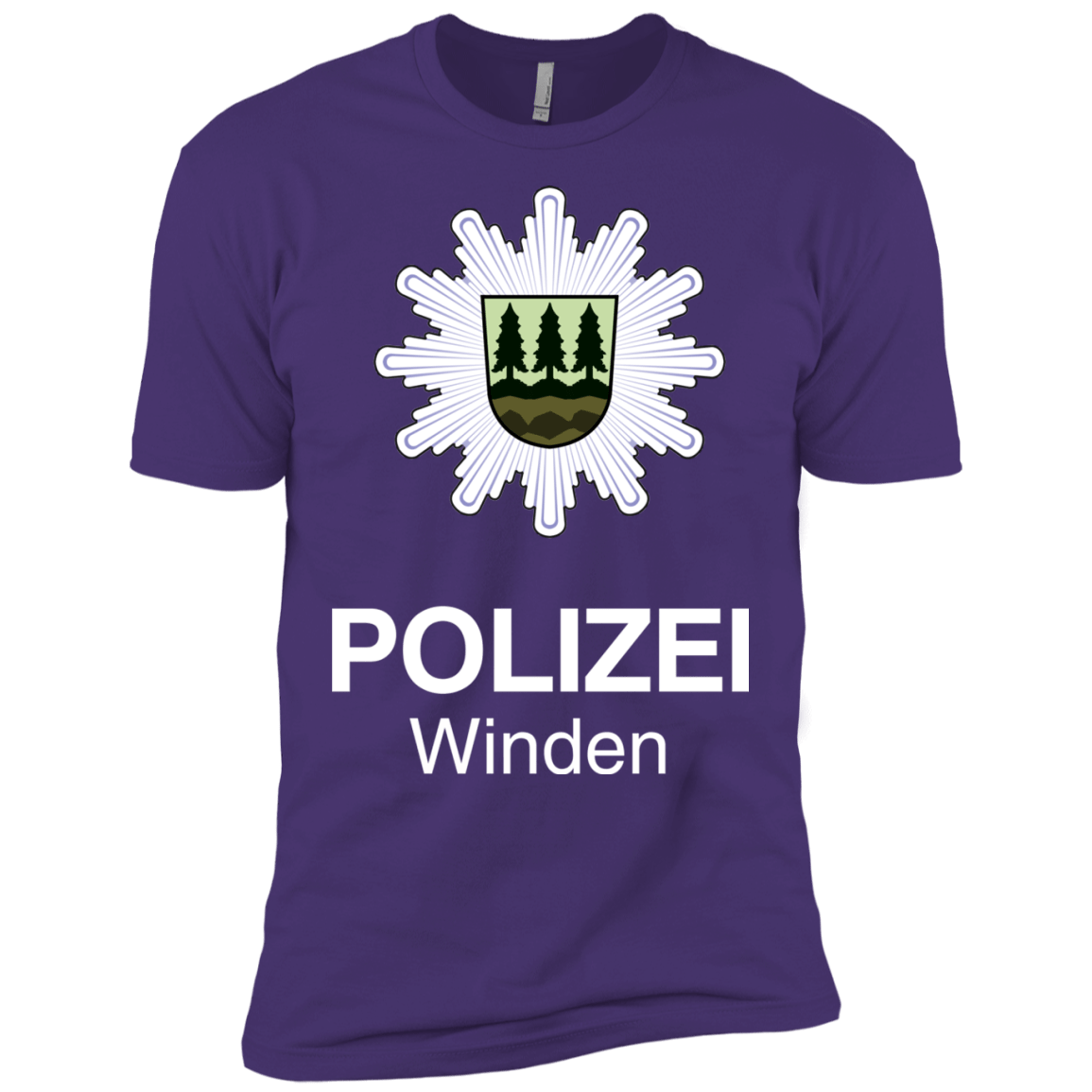 T-Shirts Purple Rush/ / X-Small Winden Polizei Men's Premium T-Shirt