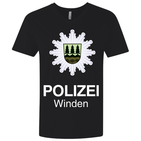 T-Shirts Black / X-Small Winden Polizei Men's Premium V-Neck