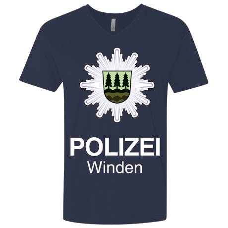 T-Shirts Midnight Navy / X-Small Winden Polizei Men's Premium V-Neck