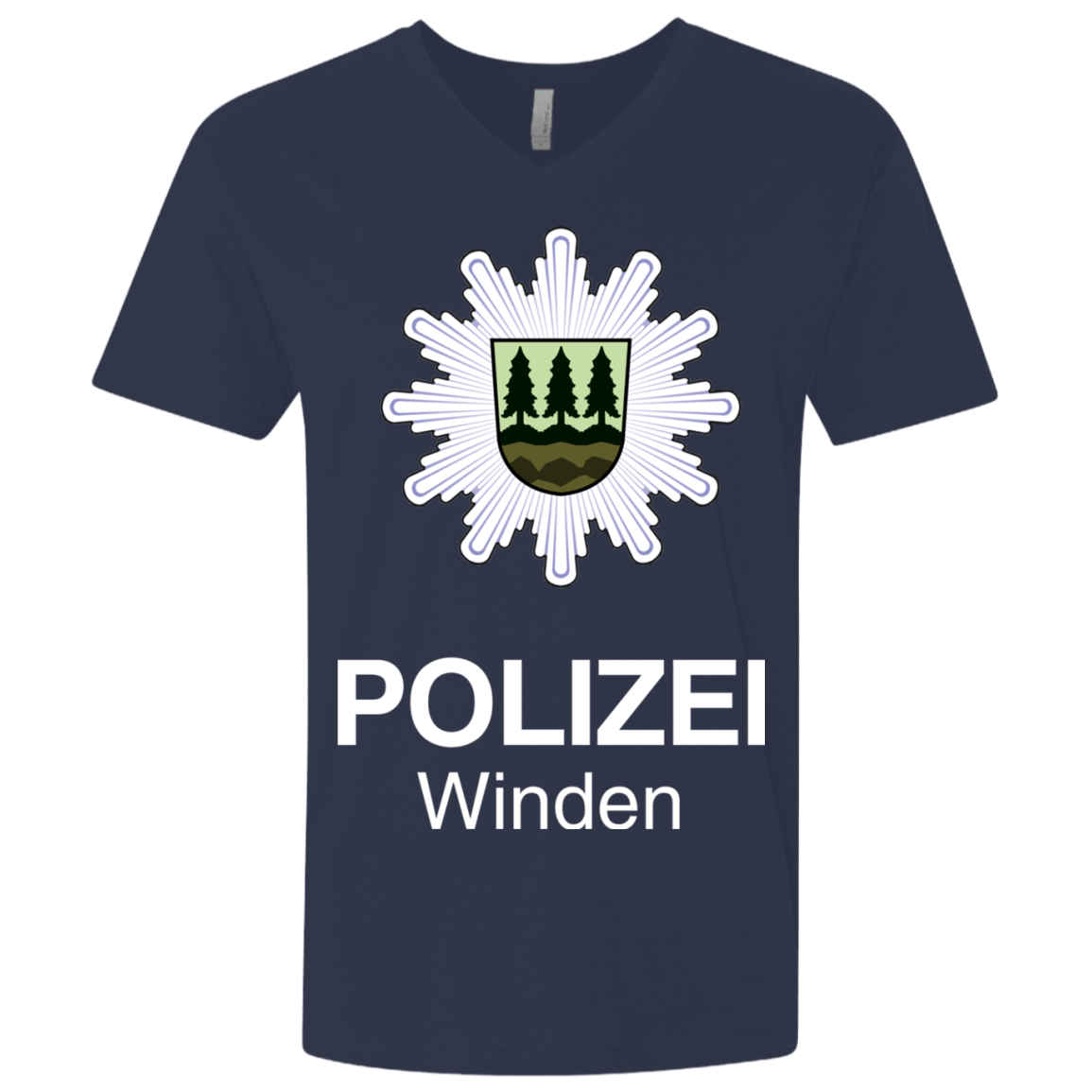 T-Shirts Midnight Navy / X-Small Winden Polizei Men's Premium V-Neck