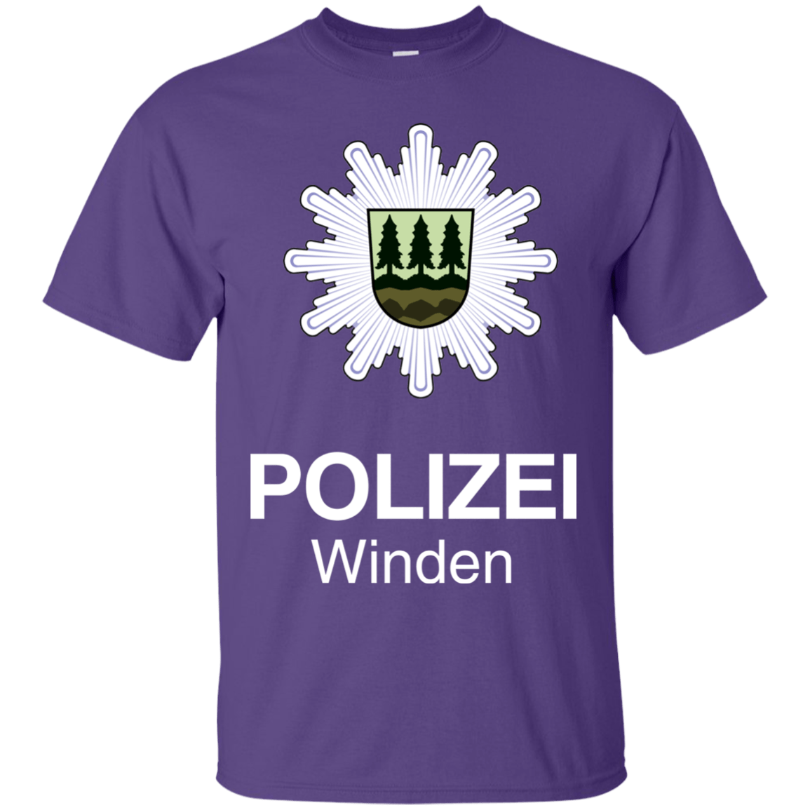 T-Shirts Purple / Small Winden Polizei T-Shirt