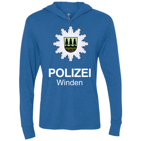 T-Shirts Vintage Royal / X-Small Winden Polizei Triblend Long Sleeve Hoodie Tee