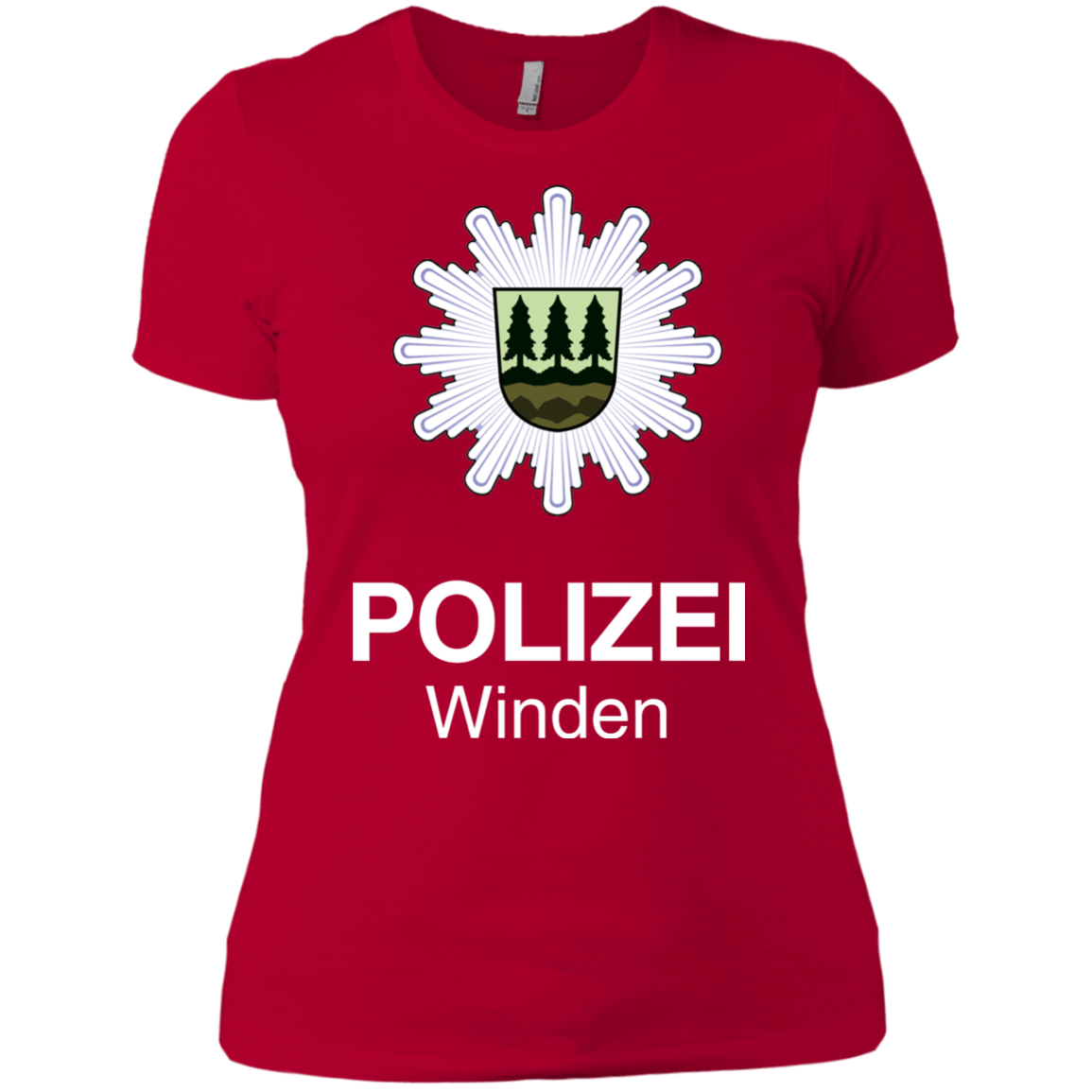 T-Shirts Red / X-Small Winden Polizei Women's Premium T-Shirt