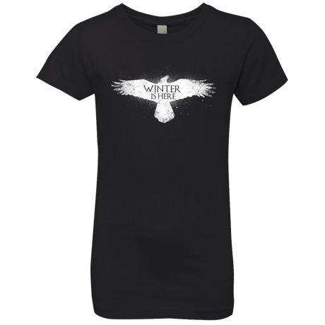 T-Shirts Black / YXS Winter is here Girls Premium T-Shirt