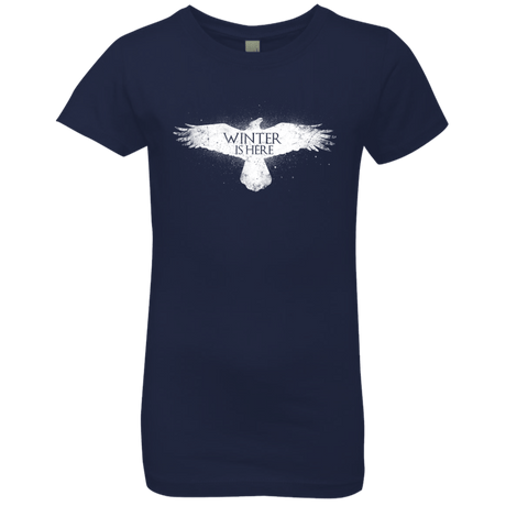 T-Shirts Midnight Navy / YXS Winter is here Girls Premium T-Shirt