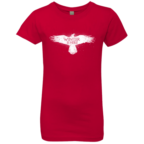 T-Shirts Red / YXS Winter is here Girls Premium T-Shirt