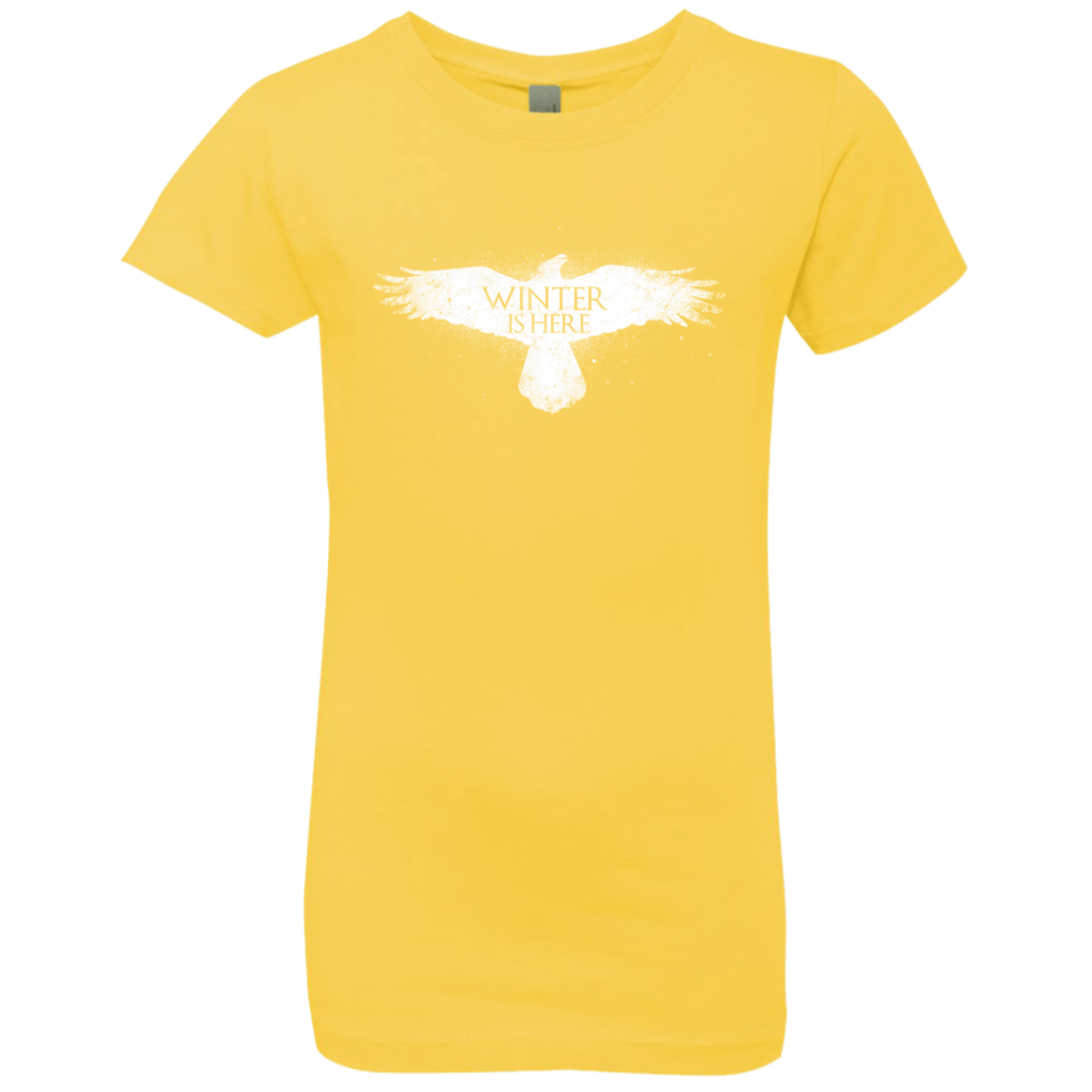 T-Shirts Vibrant Yellow / YXS Winter is here Girls Premium T-Shirt