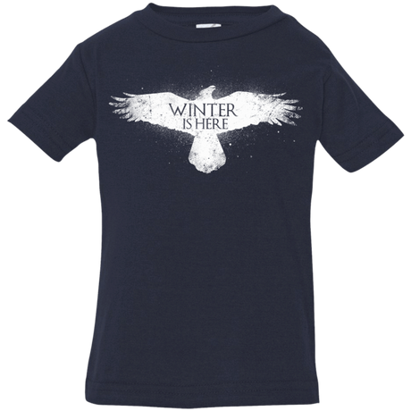 T-Shirts Navy / 6 Months Winter is here Infant Premium T-Shirt