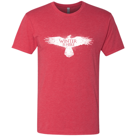 T-Shirts Vintage Red / Small Winter is here Men's Triblend T-Shirt