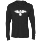 T-Shirts Vintage Black / X-Small Winter is here Triblend Long Sleeve Hoodie Tee