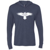 T-Shirts Vintage Navy / X-Small Winter is here Triblend Long Sleeve Hoodie Tee