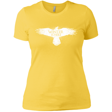 T-Shirts Vibrant Yellow / X-Small Winter is here Women's Premium T-Shirt