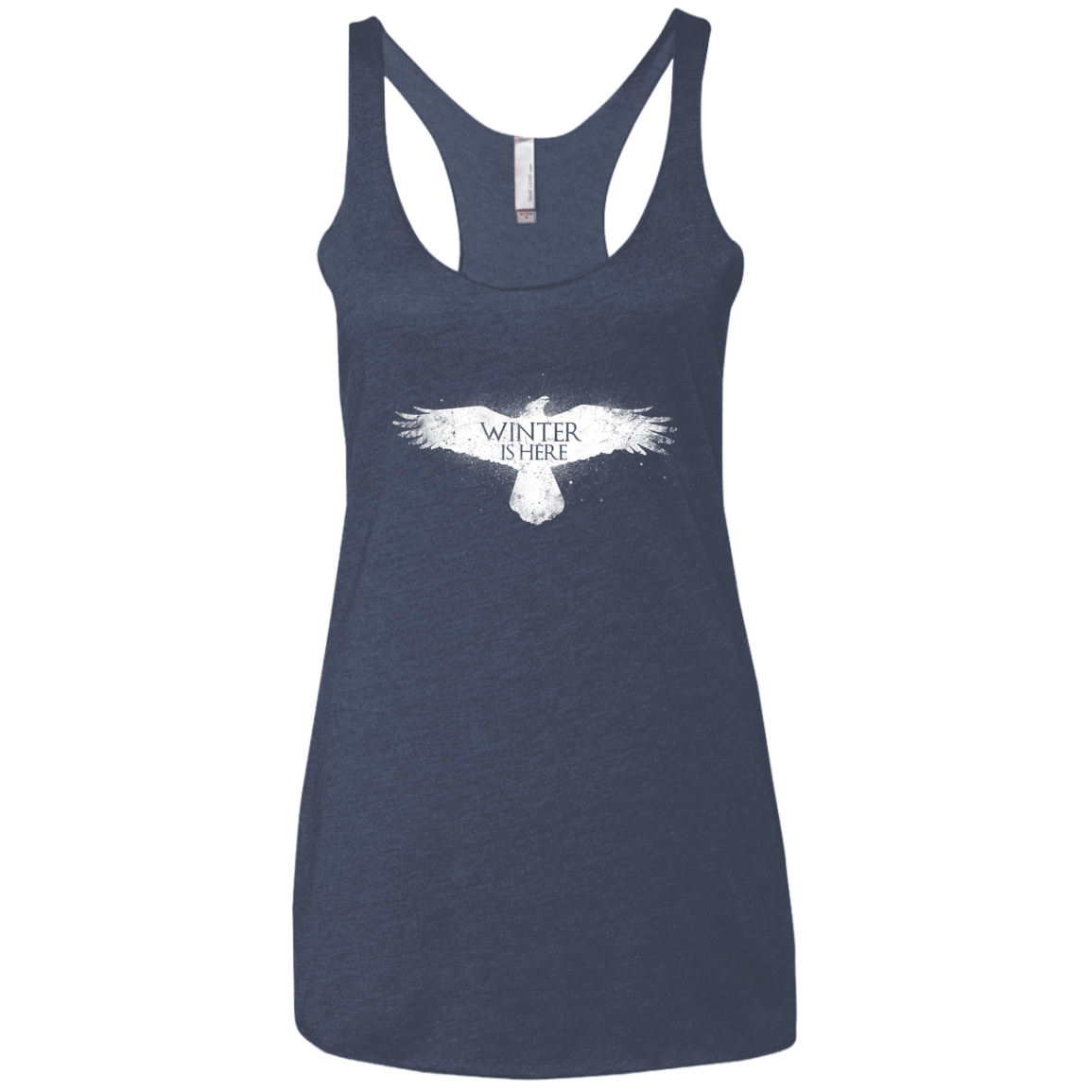 T-Shirts Vintage Navy / X-Small Winter is here Women's Triblend Racerback Tank