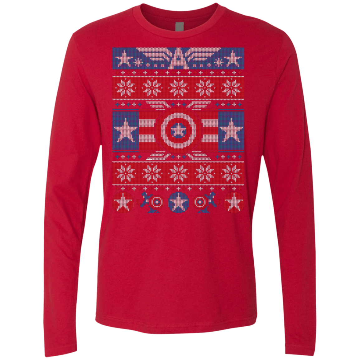T-Shirts Red / Small Winter Soldier Men's Premium Long Sleeve