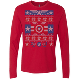 T-Shirts Red / Small Winter Soldier Men's Premium Long Sleeve