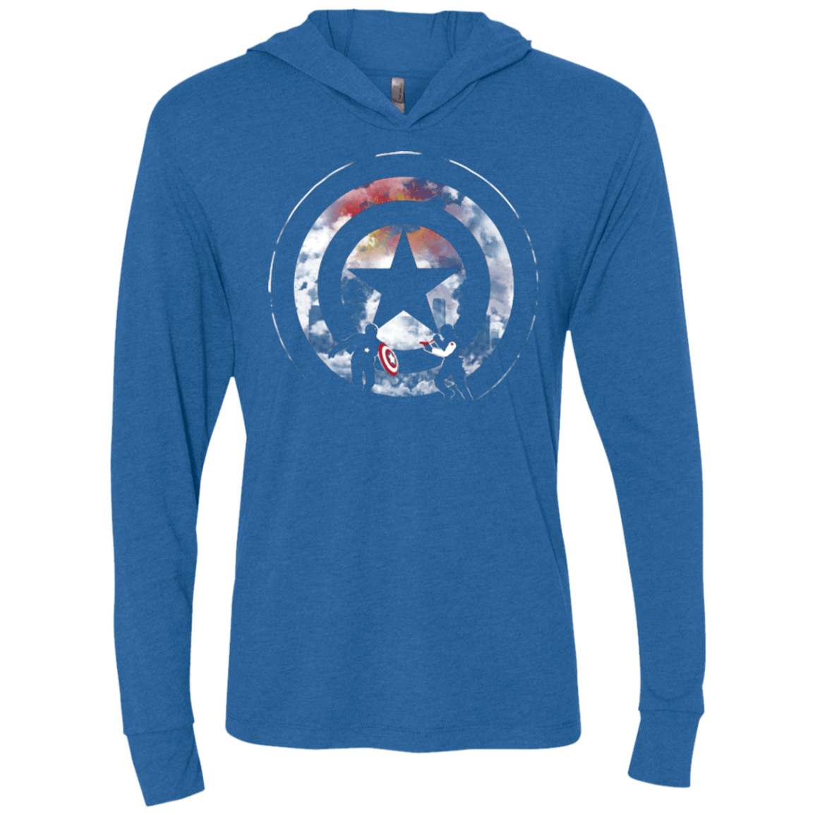 T-Shirts Vintage Royal / X-Small Winter VS America Triblend Long Sleeve Hoodie Tee