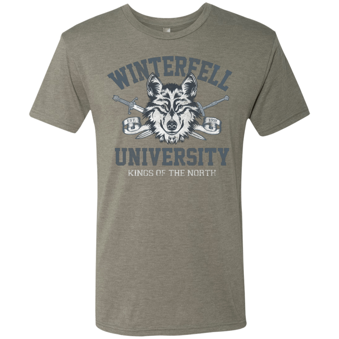 T-Shirts Venetian Grey / Small Winterfell U Men's Triblend T-Shirt